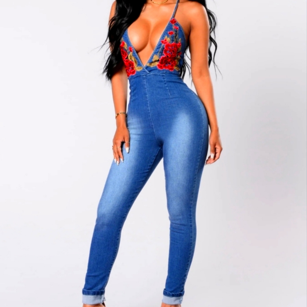 Denim jumpsuit